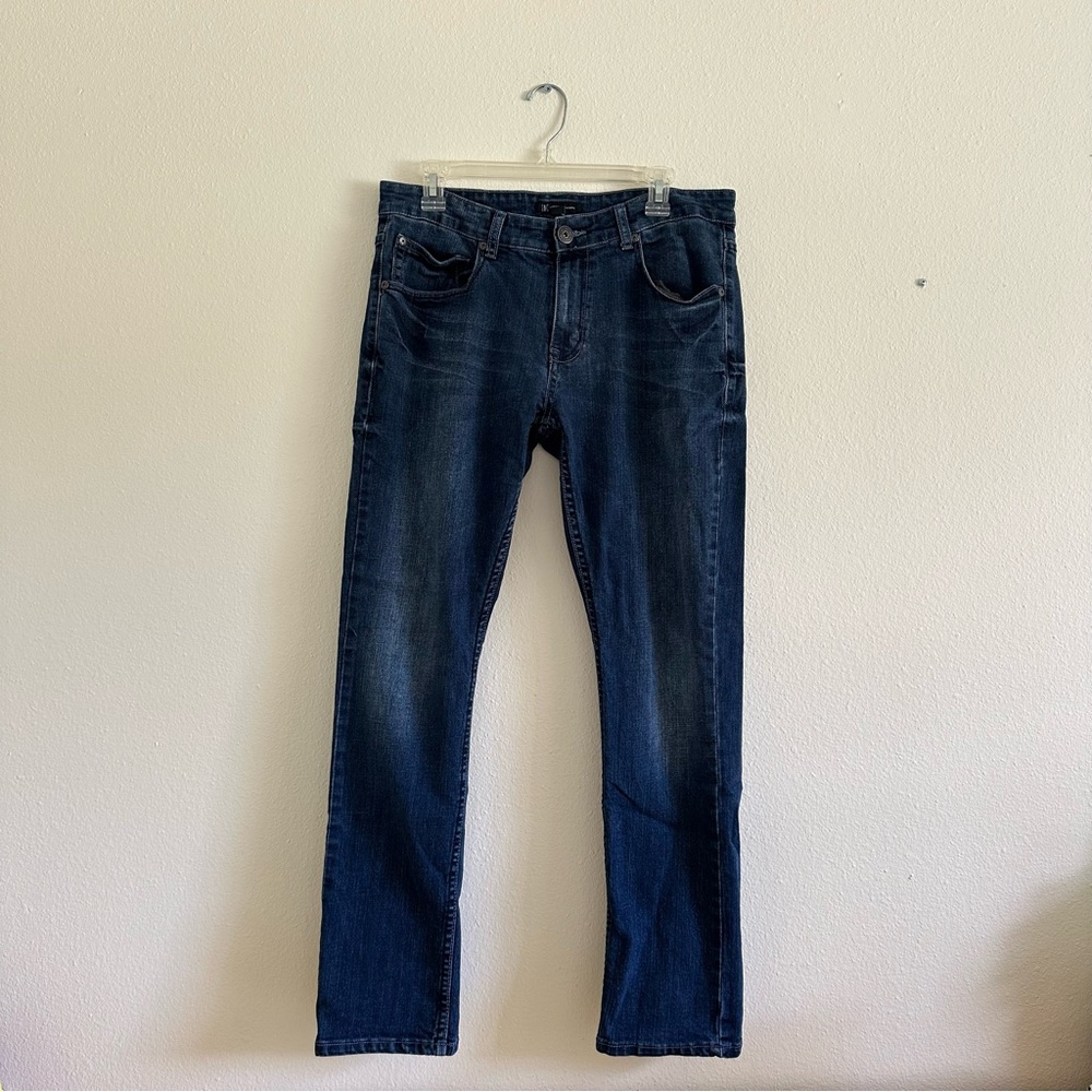 INC International Concepts, Men's Berlin Slim Straight Blue Jeans, Size 33x30